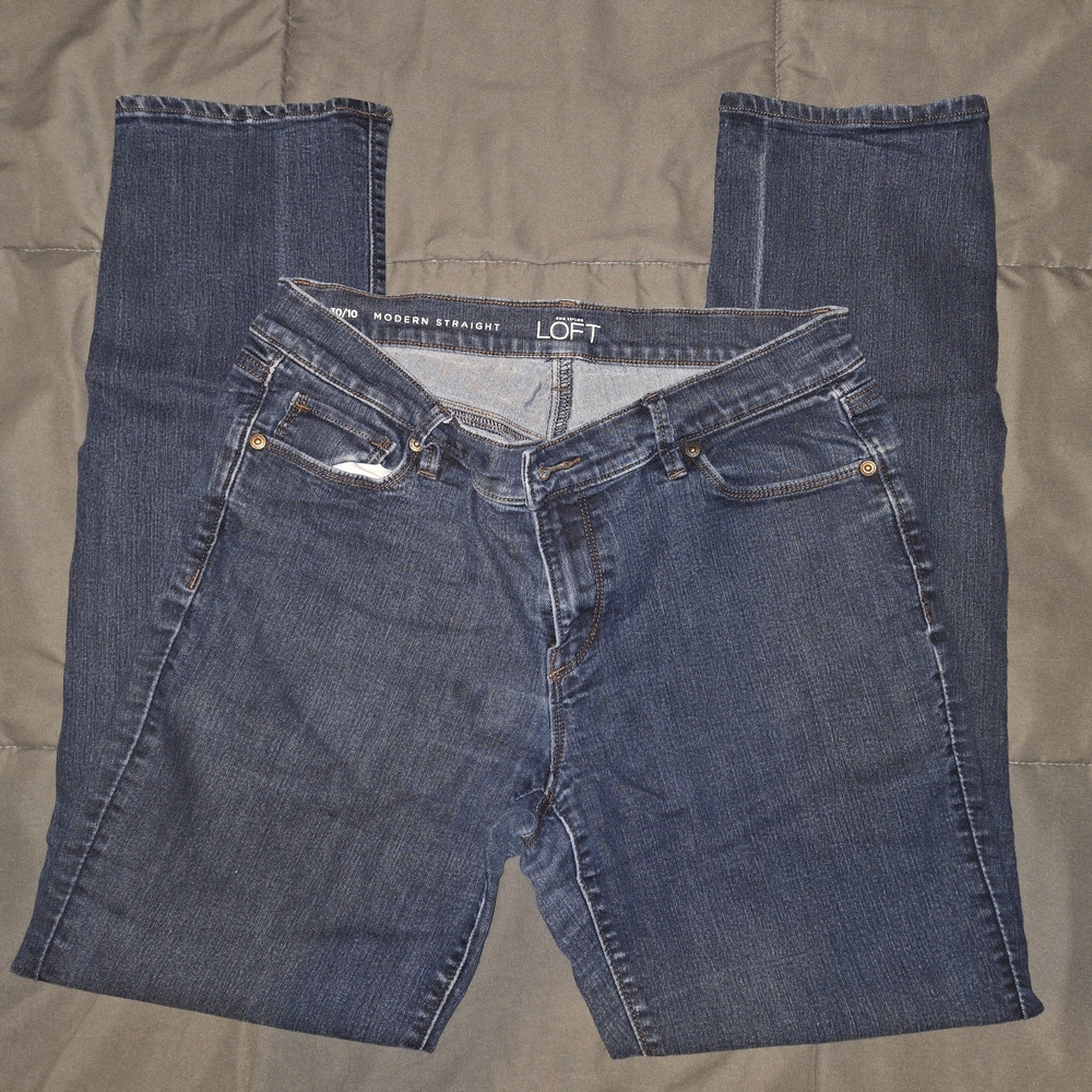 LOFT Modern Straight Jeans
